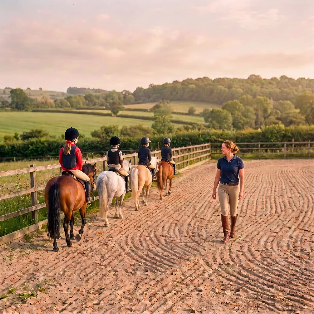 Cours de poney à Masseret, Corrèze